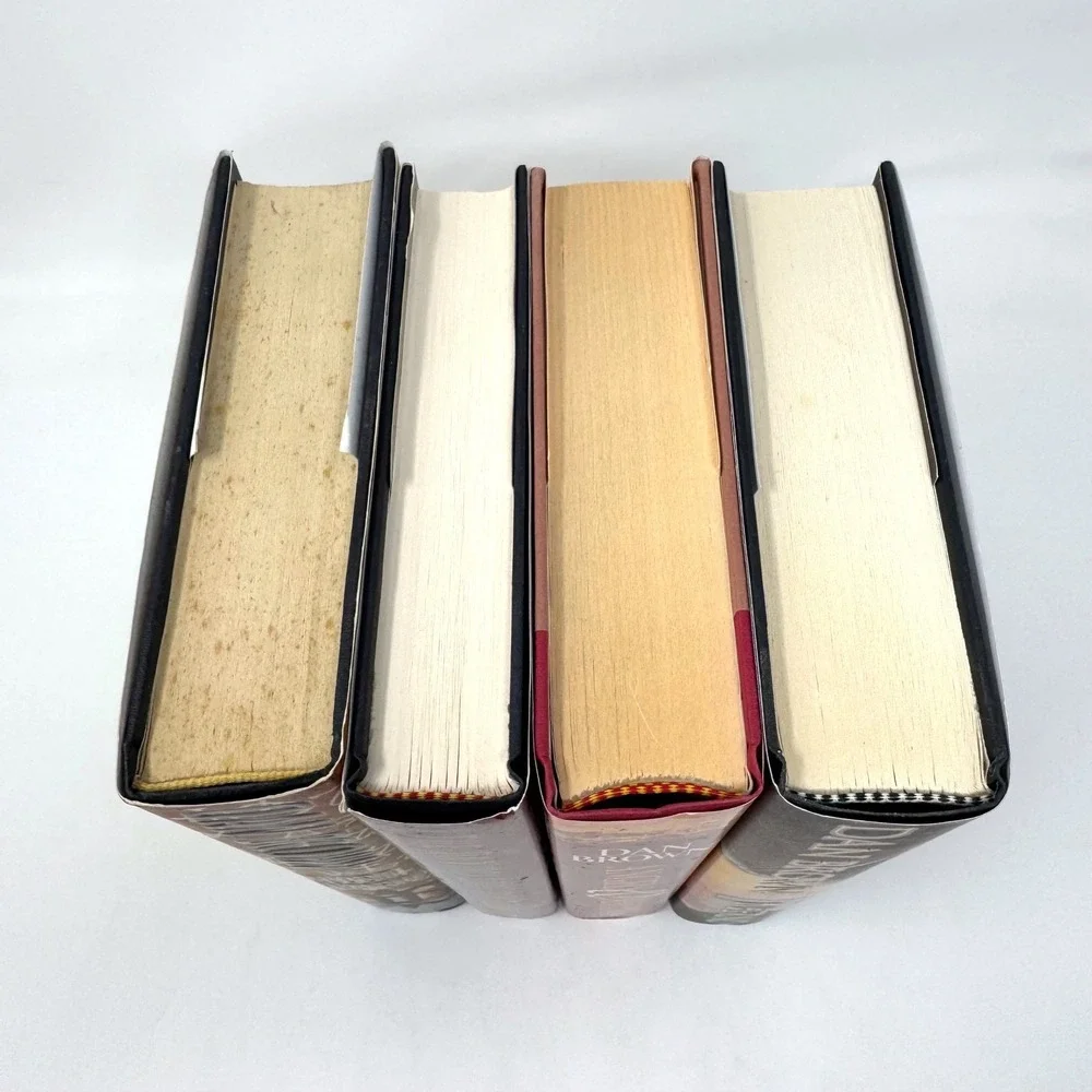 Dan Brown Robert Langdon Hardcover Book Lot Da Vinci Code Angels Demons Inferno